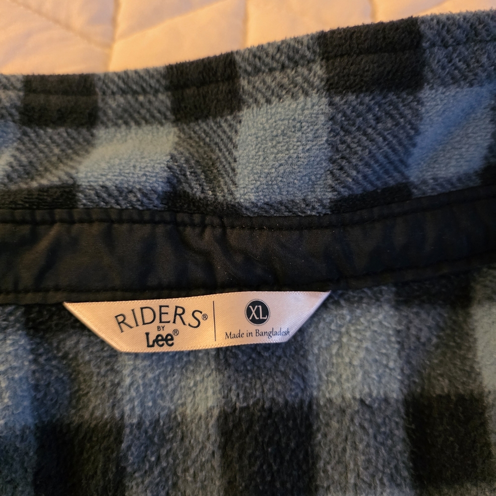 Riders by Lee Black and Blue Checkered Shirt